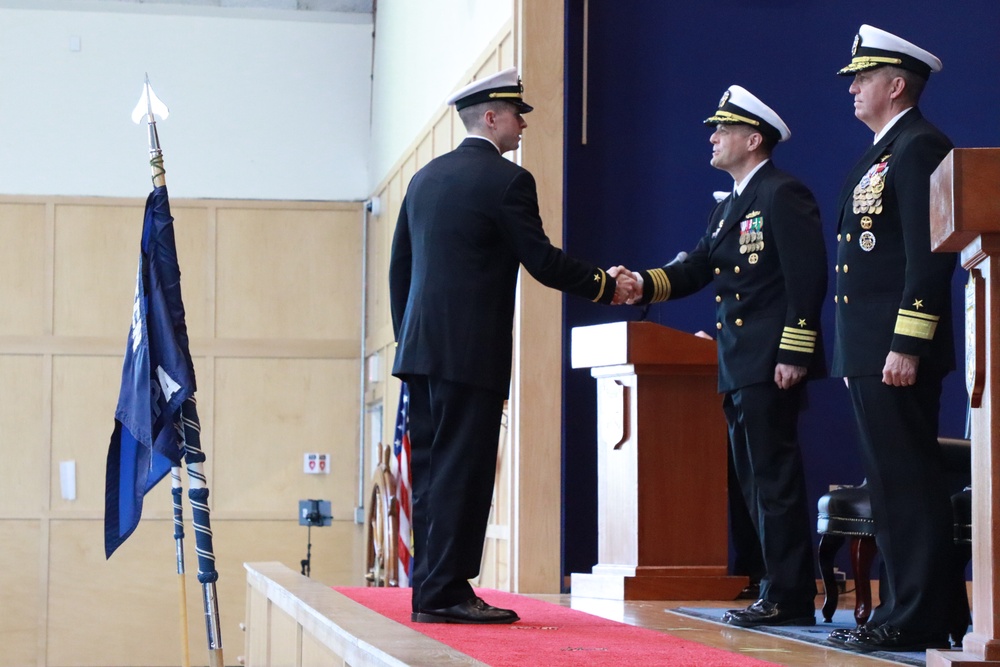 Graduation for Officer Development School (ODS) with Rear Admiral Jeffrey Czerewko, NETC