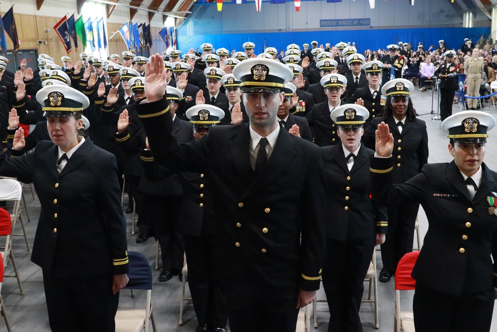 Graduation for Officer Development School (ODS) with Rear Admiral Jeffrey Czerewko, NETC