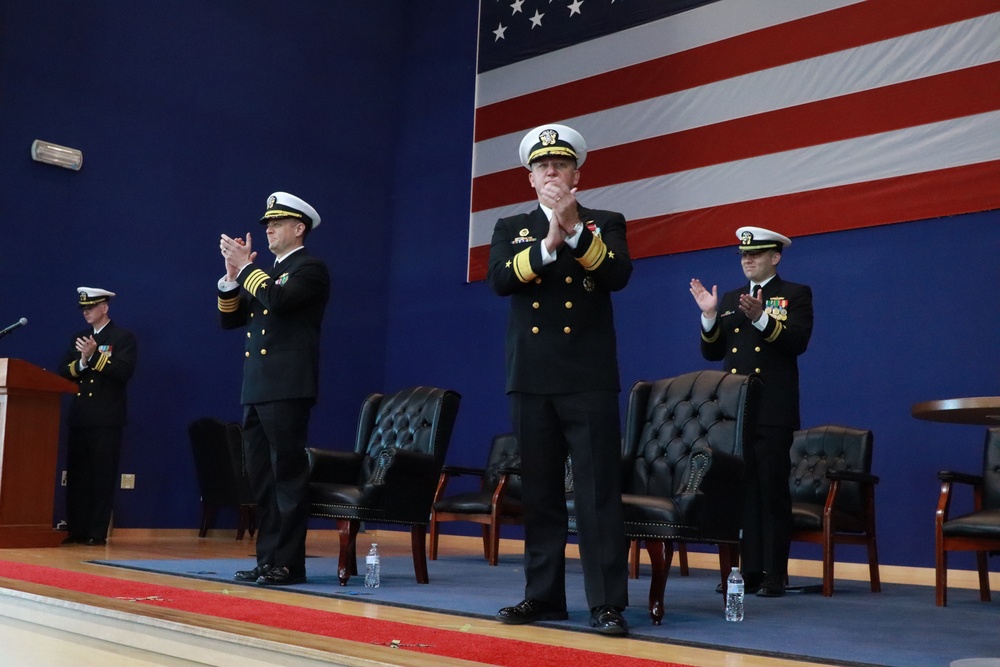 Graduation for Officer Development School (ODS) with Rear Admiral Jeffrey Czerewko, NETC