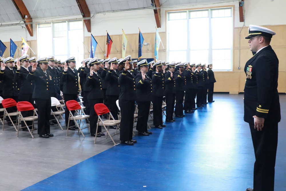 Graduation for Officer Development School (ODS) with Rear Admiral Jeffrey Czerewko, NETC