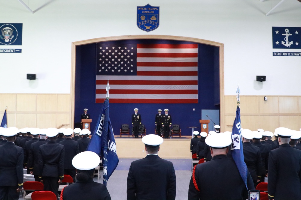 Graduation for Officer Development School (ODS) with Rear Admiral Jeffrey Czerewko, NETC