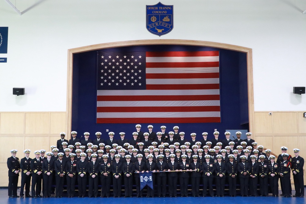 Graduation for Officer Development School (ODS) with Rear Admiral Jeffrey Czerewko, NETC