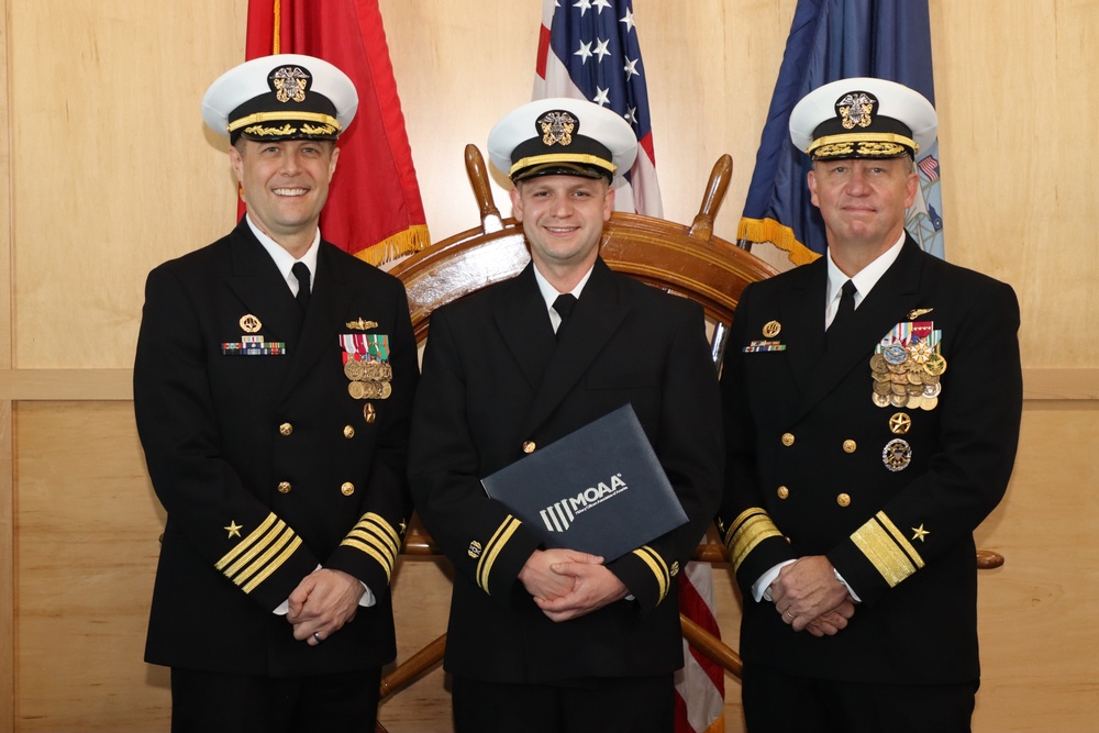 Graduation for Officer Development School (ODS) with Rear Admiral Jeffrey Czerewko, NETC