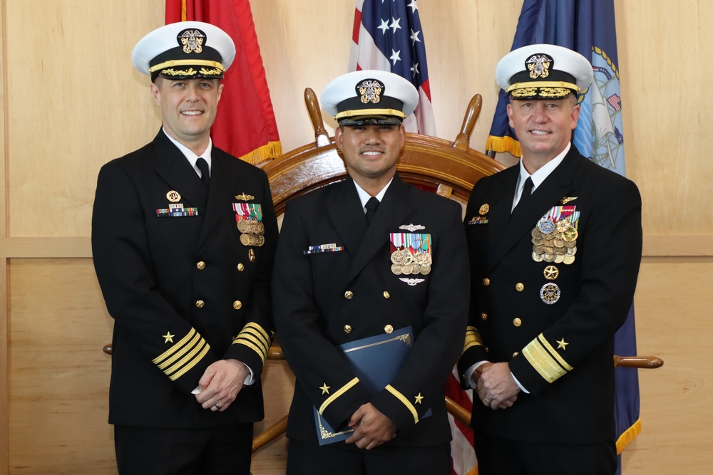 Graduation for Officer Development School (ODS) with Rear Admiral Jeffrey Czerewko, NETC