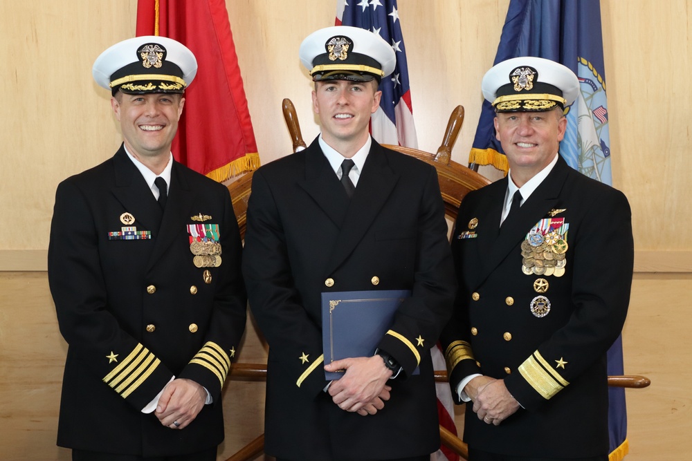 Graduation for Officer Development School (ODS) with Rear Admiral Jeffrey Czerewko, NETC