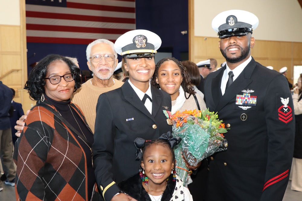 Graduation for Officer Development School (ODS) with Rear Admiral Jeffrey Czerewko, NETC