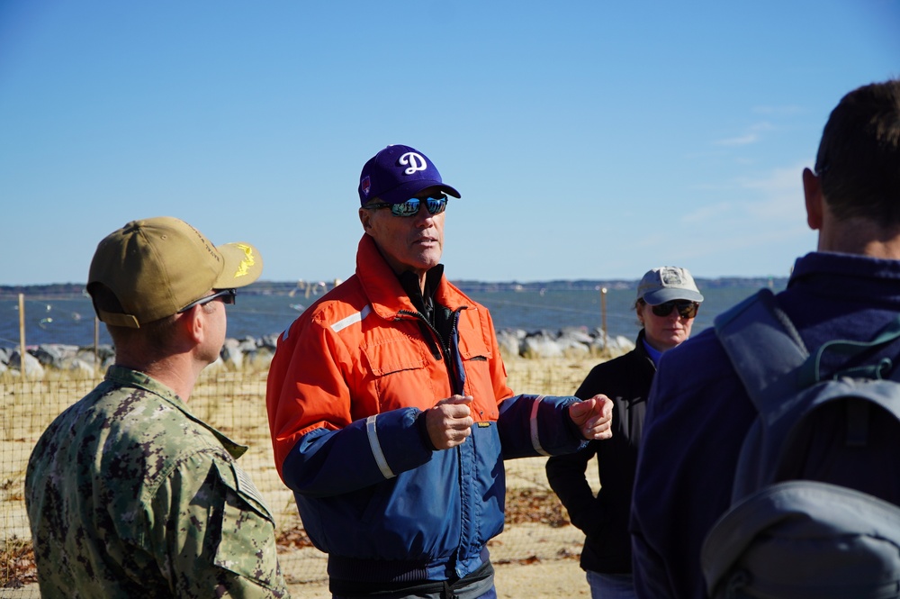 Penniman Spit restoration area onboard Cheatham Annex