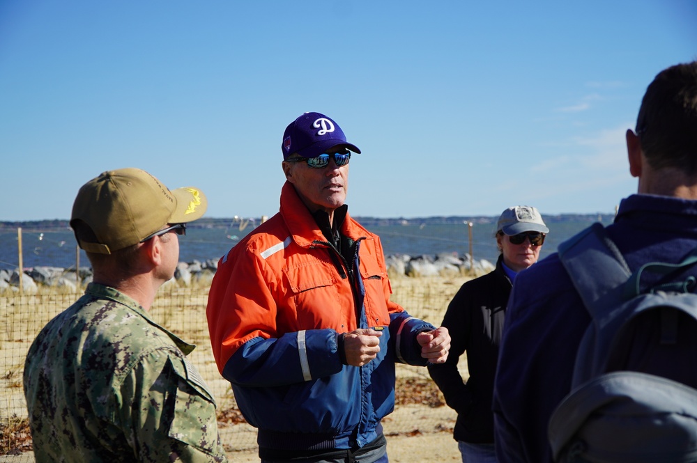 Penniman Spit restoration area onboard Cheatham Annex