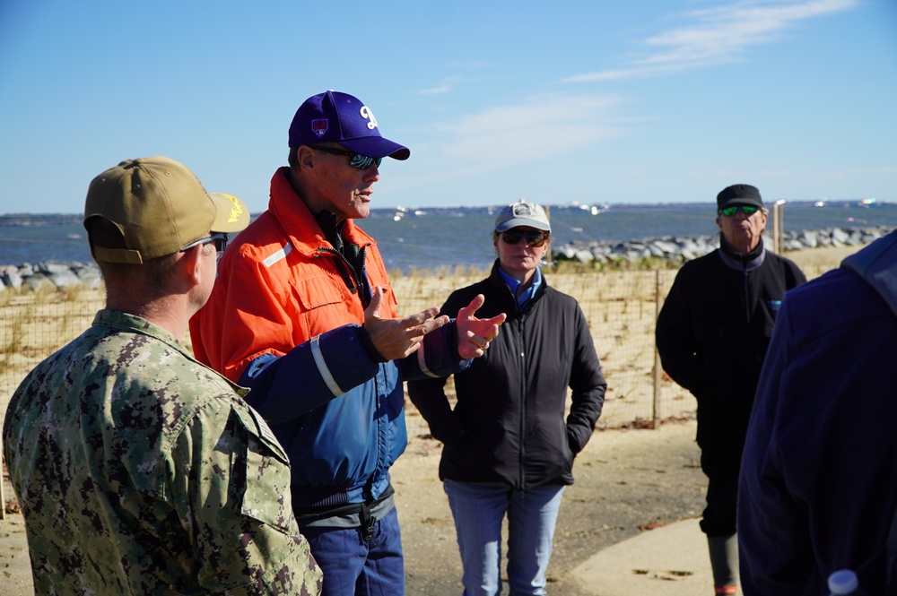 Penniman Spit restoration area onboard Cheatham Annex