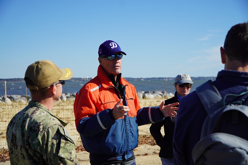 Penniman Spit restoration area onboard Cheatham Annex