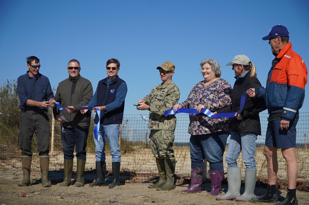 Penniman Spit restoration area onboard Cheatham Annex