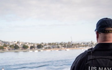 Nimitz Sailor Stands Watch