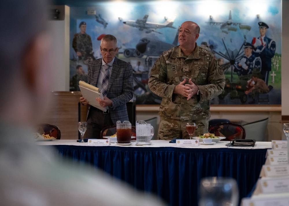 Brig. Gen. Patrick Miller visits RAF Mildenhall