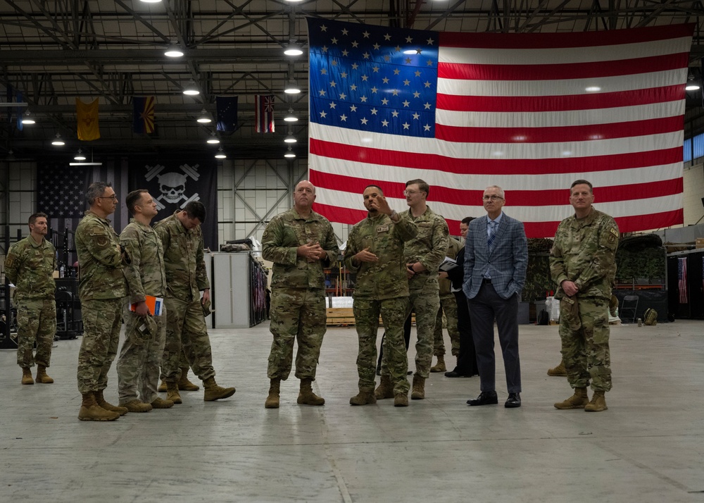 Brig. Gen. Patrick Miller visits RAF Mildenhall