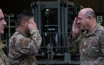 Brig. Gen. Patrick Miller visits RAF Mildenhall