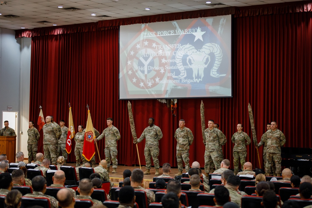 34th Division Sustainment Brigade transfers authority to 17th Sustainment Brigade