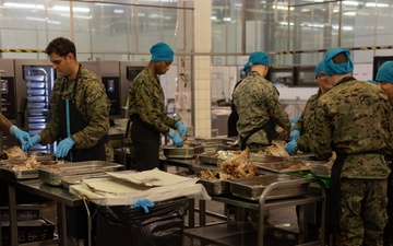 U.S. Marines Celebrate Thanksgiving