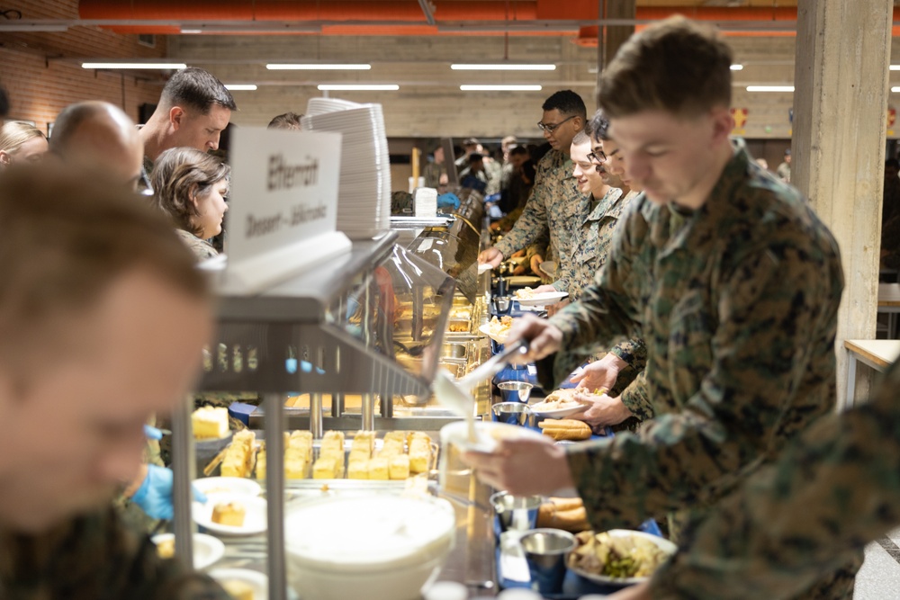 U.S. Marines Celebrate Thanksgiving