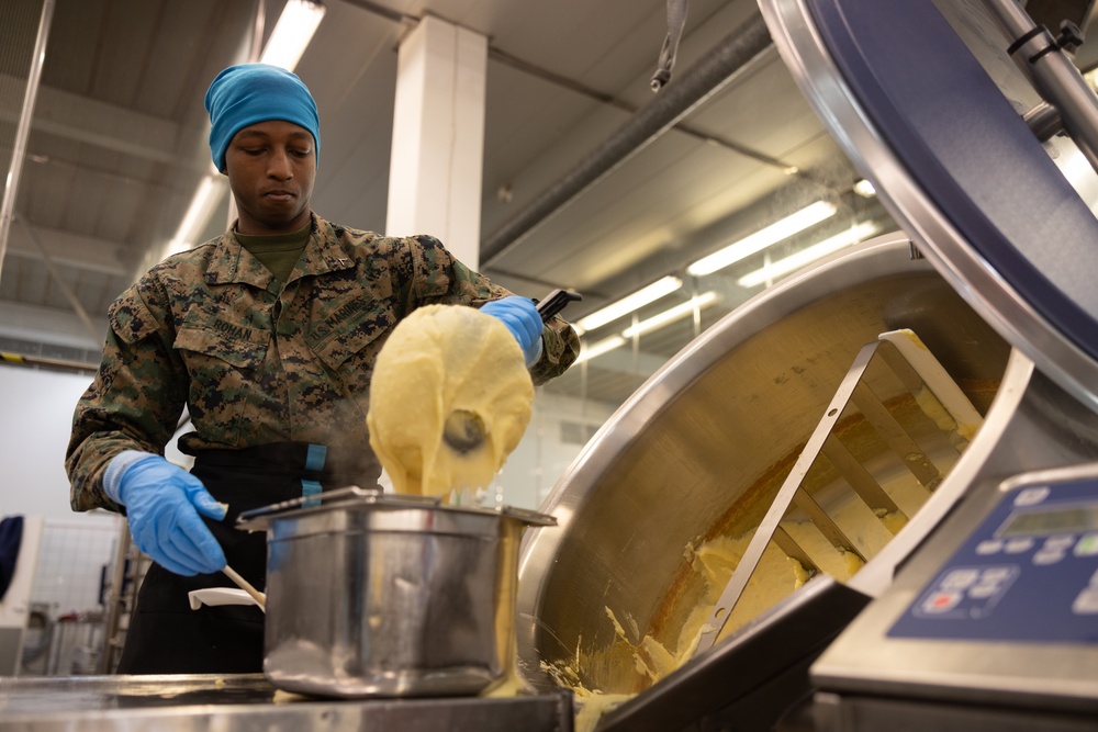 U.S. Marines Celebrate Thanksgiving