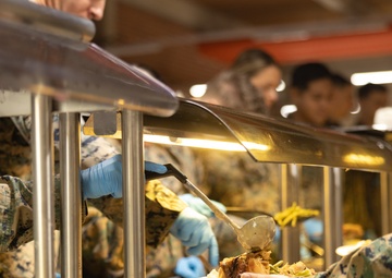 U.S. Marines Celebrate Thanksgiving