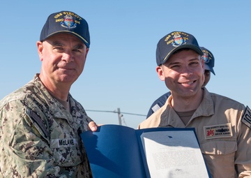 USS Sterett (DDG 104) Awarded the Spokane Trophy as top Pacific warship