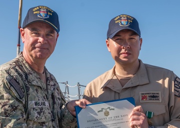 USS Sterett officer named Pacific Surface Warfare Officer of the Year