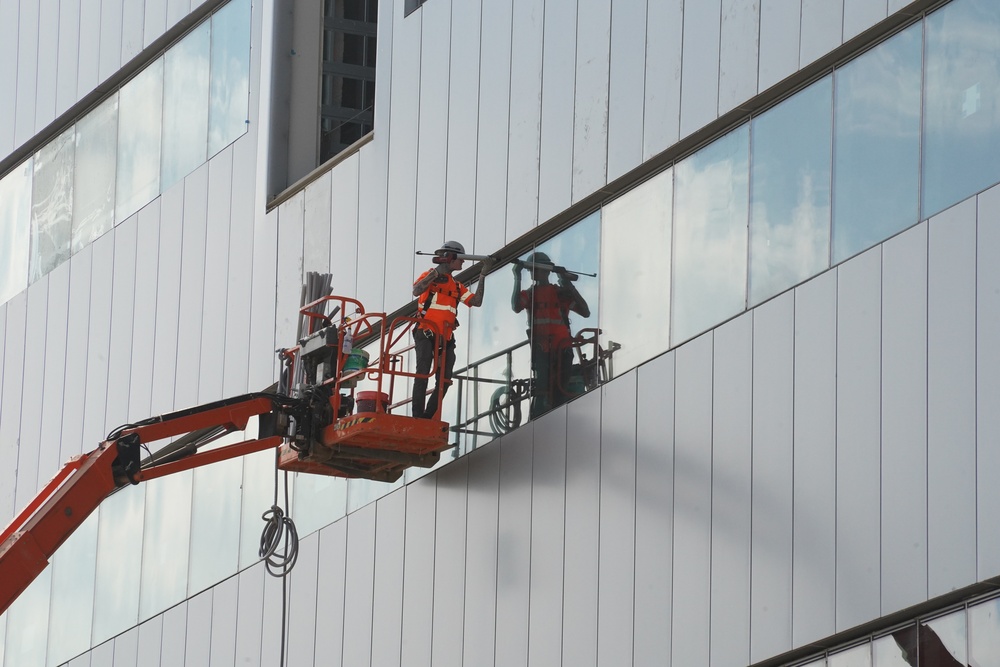 Construction continues at the Louisville VA Medical Center Oct. 30, 2024