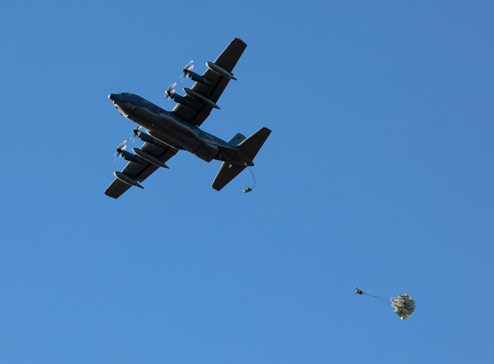 Green Berets Conduct Static Line Jump During Adamant Serpent 25