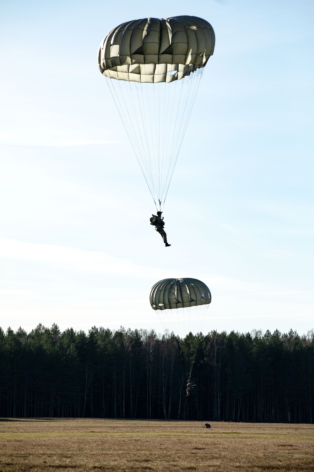 Green Berets Conduct Static Line Jump During Adamant Serpent 25