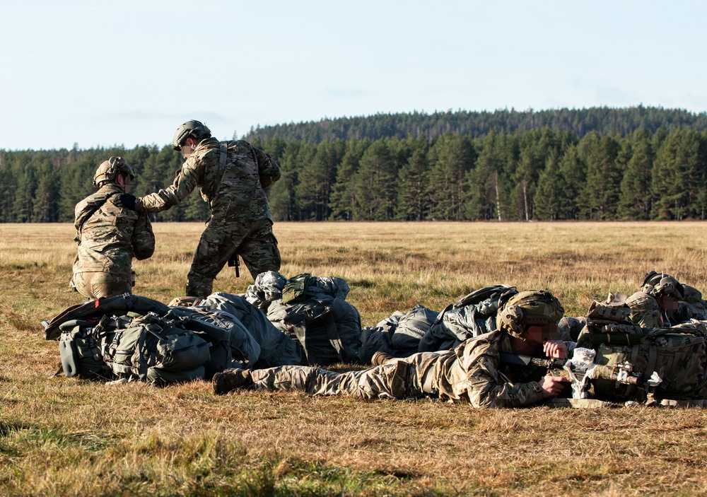 Green Berets Conduct Static Line Jump During Adamant Serpent 25