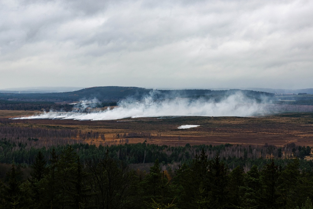 2CR Soldiers fire live rounds with M777A2 howitzer during Dynamic Front 25