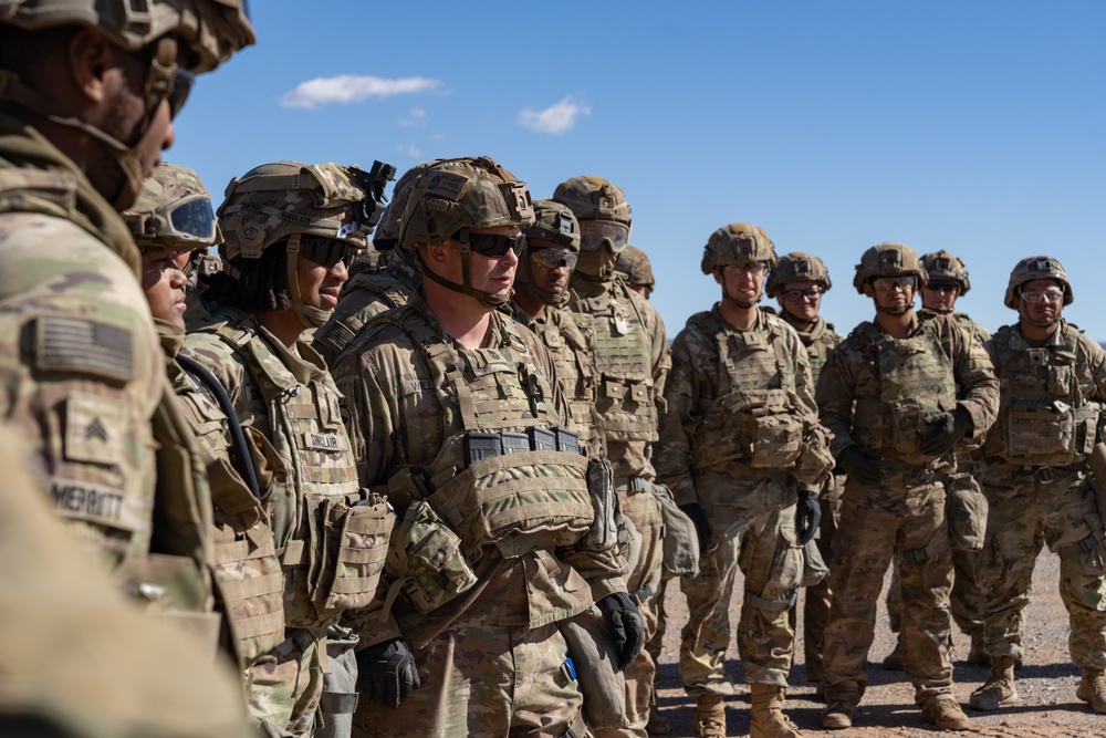 Sergeant Major of the Army Visits Fort Bliss Tank Gunnery