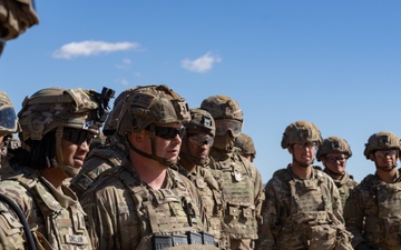 Sergeant Major of the Army Visits Fort Bliss Tank Gunnery