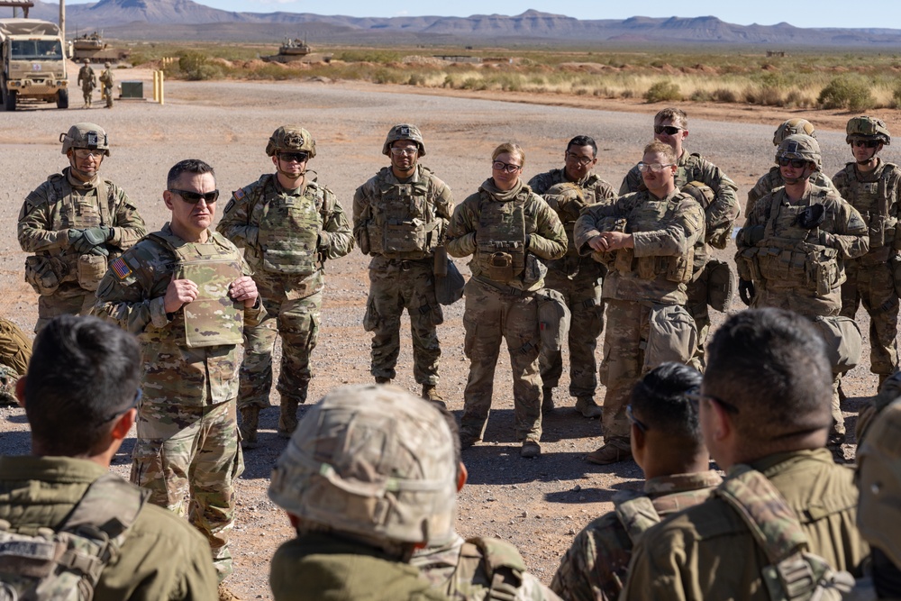 Sergeant Major of the Army Visits Fort Bliss Tank Gunnery