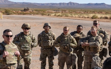 Sergeant Major of the Army Visits Fort Bliss Tank Gunnery