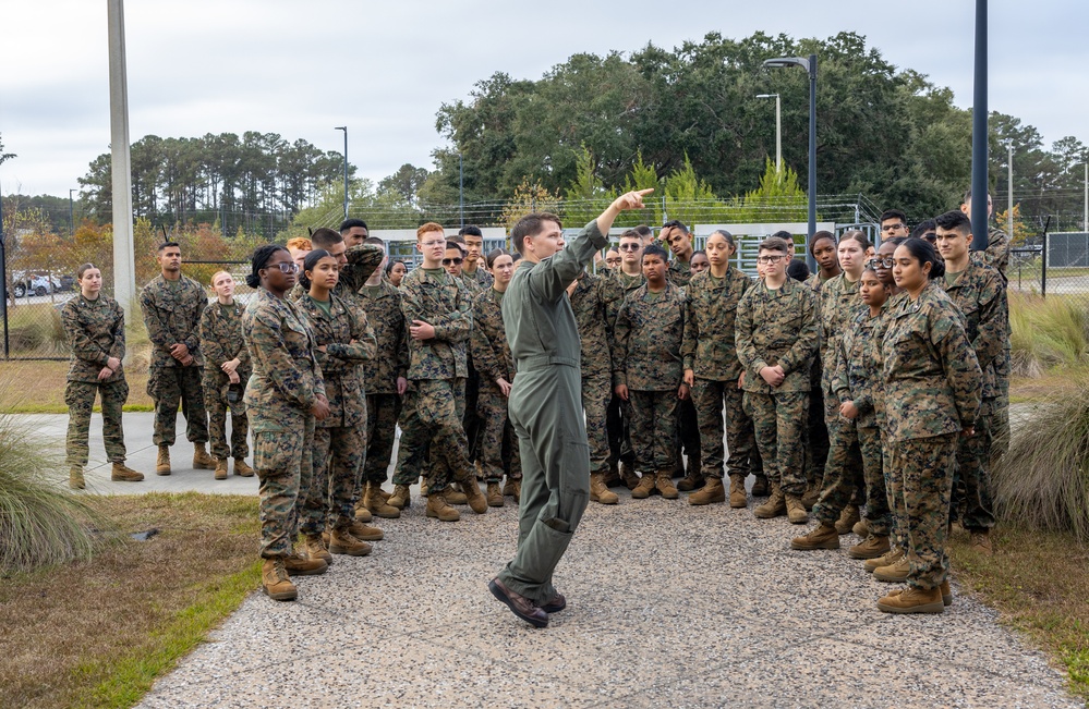 Ardrey Kell JROTC visits MCAS Beaufort