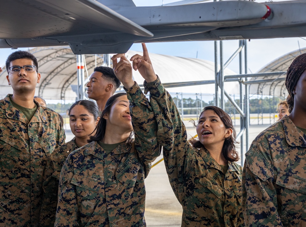 Ardrey Kell JROTC visits MCAS Beaufort