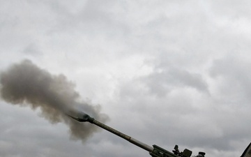 2nd Cavalry Regiment Field Artillery Squadron conducts live fire training during Exercise Dynamic Front 25