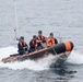 Coast Guard Cutter Seneca conducts small boat training at sea