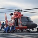 Coast Guard Cutter Seneca and Coast Guard Helicopter Interdiction Tactical Squadron crew members conduct flight operations at sea