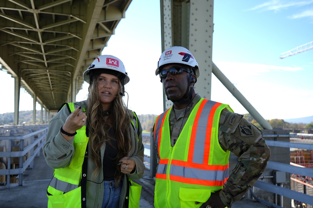 Maj. Gen. Jason Kelly starts Nashville District Tour with Visit to Chickamauga Lock