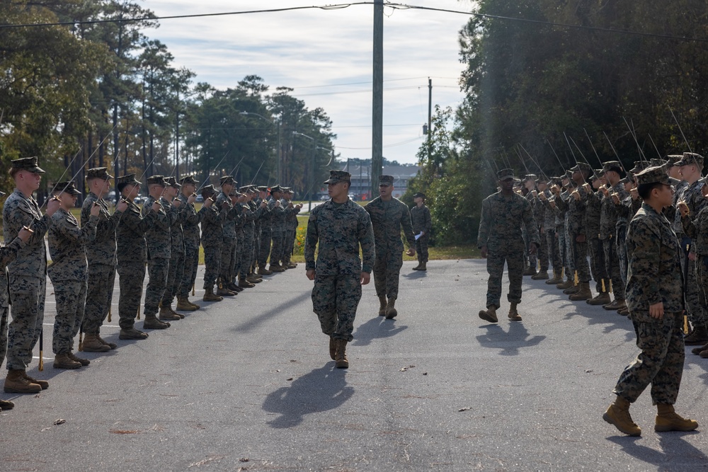 2nd MLG Corporals Course Learn Noncommissioned Officer Sword Movements