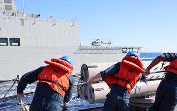 USS Arleigh Burke Replenishment-at-Sea with Spanish Oiler