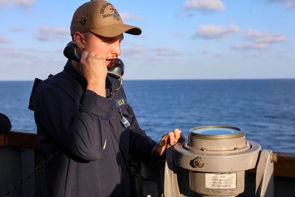 USS Arleigh Burke Man Overboard Drill