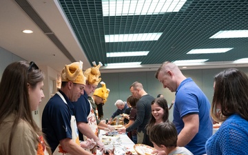 Team Kirtland attends a Thanksgiving Luncheon