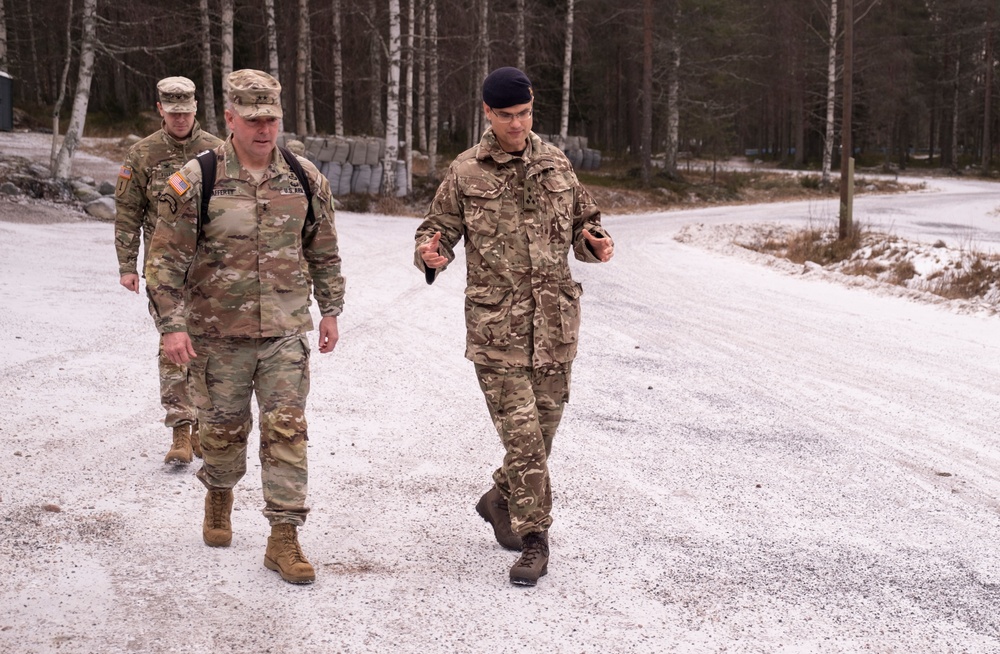 2-star, US Artillery Commander visits HQ ARRC Forward Corps Joint Fires and Influence Branch