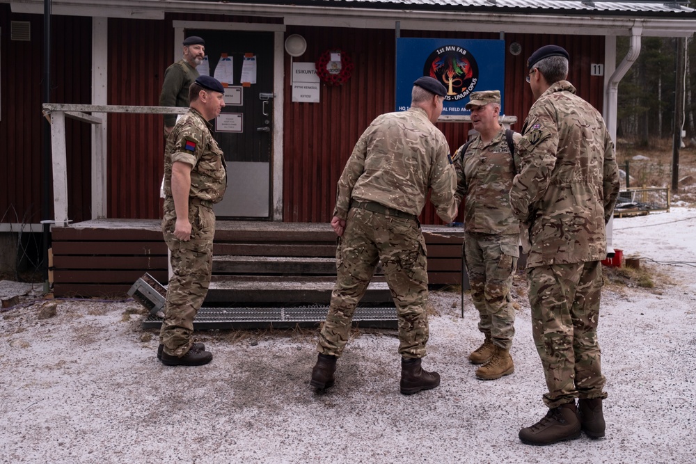 2-star, US Artillery Commander visits HQ ARRC Forward Corps Joint Fires and Influence Branch