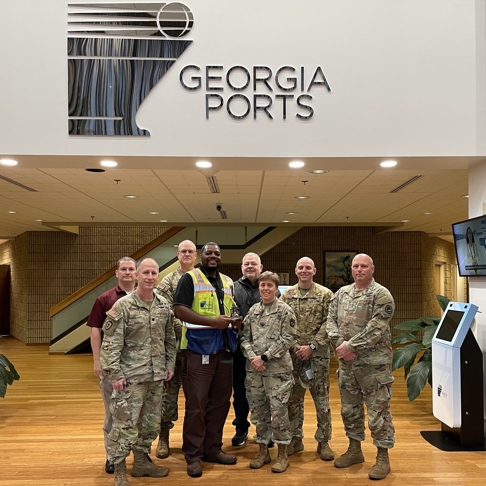 Soldiers observe safety strategies at Port of Savannah