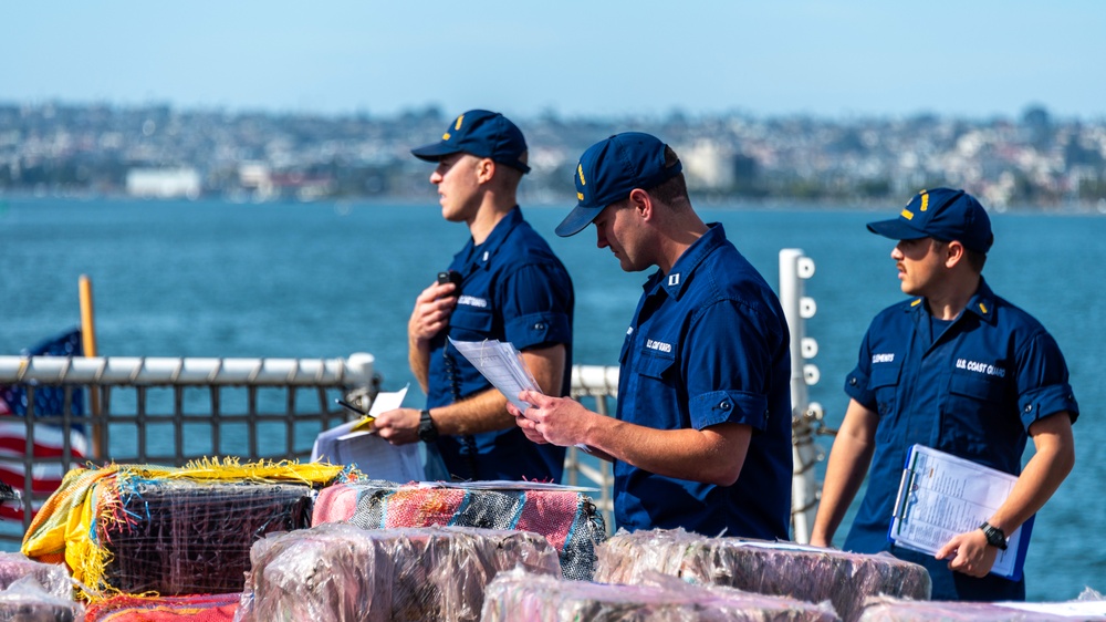 U.S. Coast Guard Cutter Munro crew seizes more than $338M in Narcotics