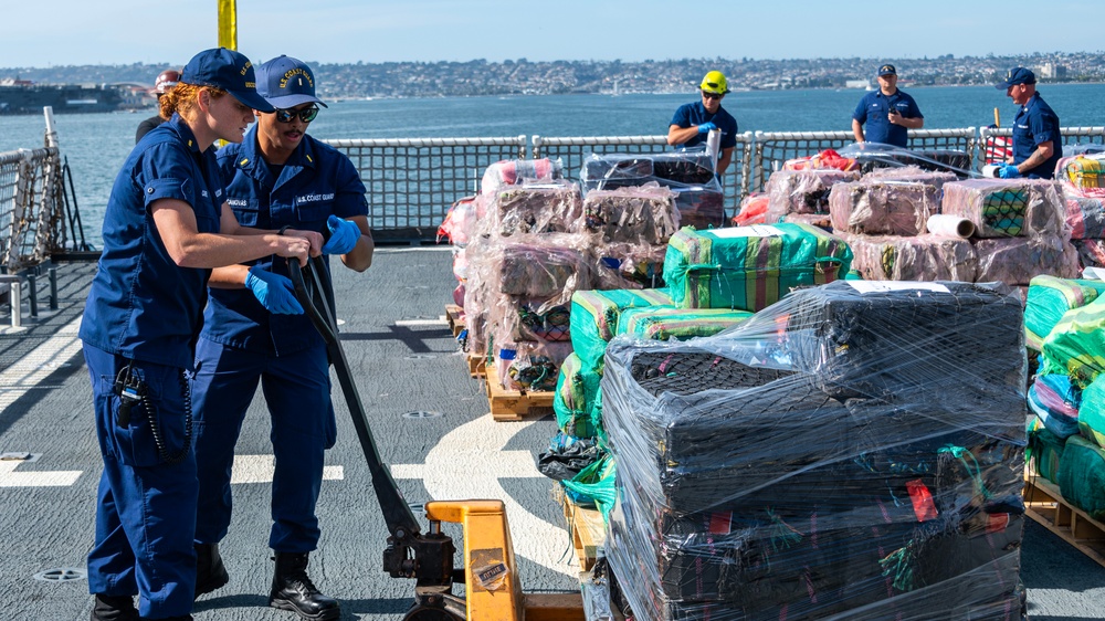 U.S. Coast Guard Cutter Munro crew seizes more than $338M in Narcotics